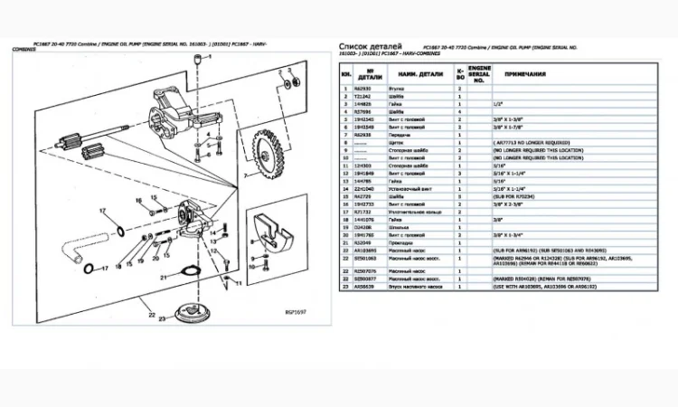 Каталог запчастей Джон Дир 7720 - John Deere 7720 на русском языке в печатном виде - фото № 2
