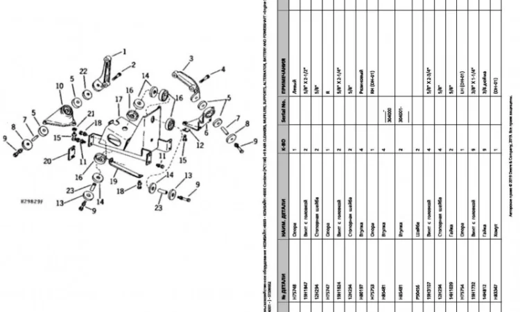 Каталог запчастей Джон Дир 6600 - John Deere 6600 на русском языке - фото № 2