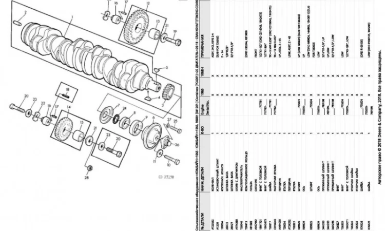 Каталог запчастей Джон Дир 1065 - John Deere 1065 в виде книги на русском языке - фото № 2