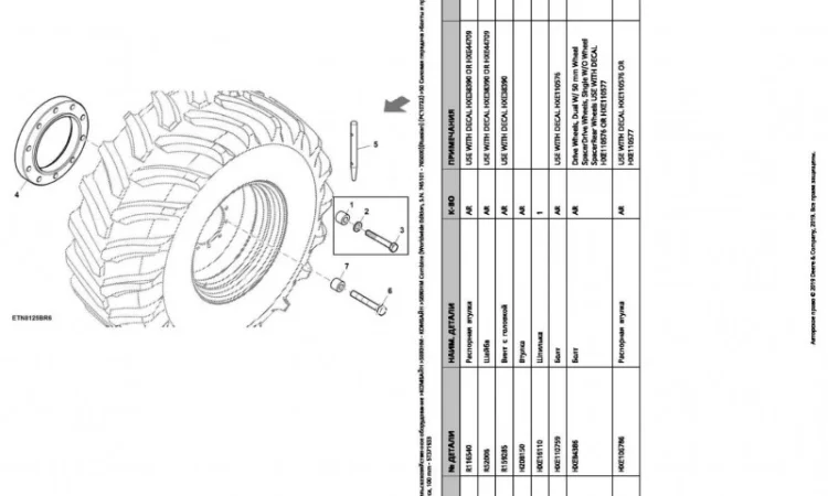 Каталог запчастей Джон Дир S690HM - John Deere S690HM на русском языке - фото № 2