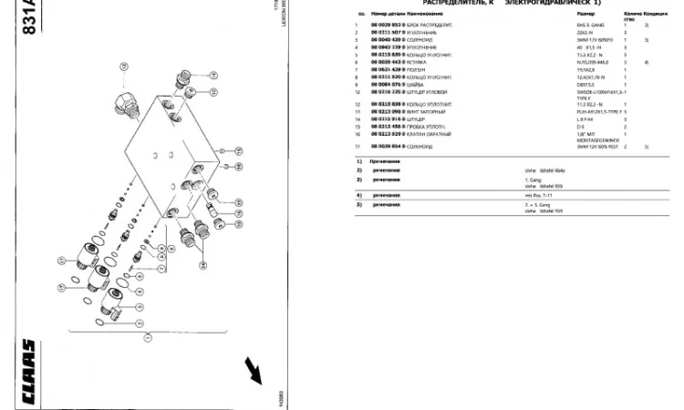 Каталог запчастей КЛААС Лексион 560 - CLAAS Lexion 560 в виде книги на русском языке - фото № 2