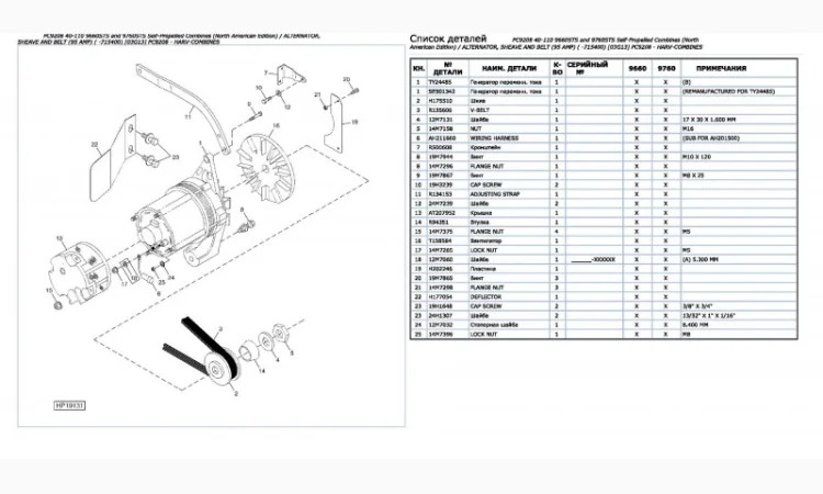 Каталог запчастей Джон Дир 9660STS - John Deere 9660STS на русском языке в печатном виде - фото № 2