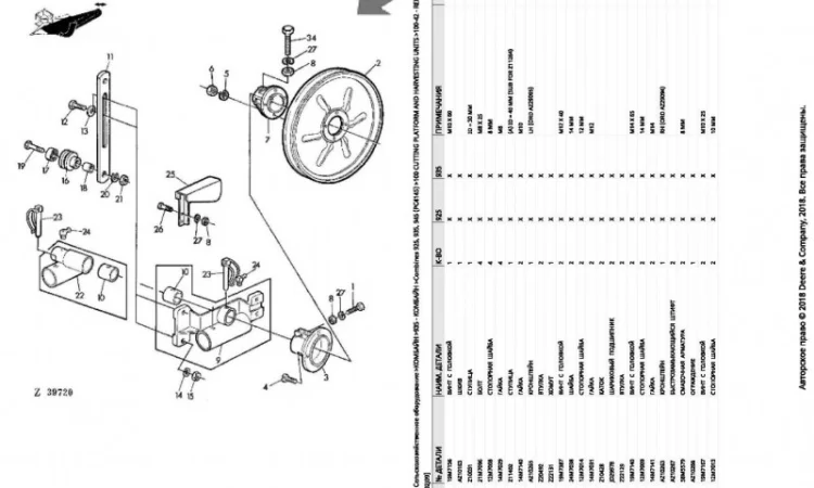 Книга каталог запчастей Джон Дир 945 - John Deere 945 на русском языке - фото № 2