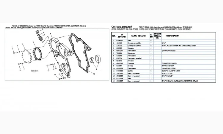 Каталог запчастей Джон Дир 9500 - John Deere 9500 книга на русском языке - фото № 2