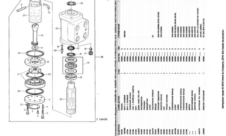 Каталог запчастей Джон Дир 955 - John Deere 955 на русском языке в книжном виде - фото № 2