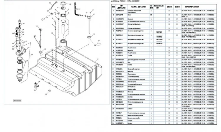 Книга каталог запчастей Джон Дир 9750STS - John Deere 9750STS на русском языке - фото № 2
