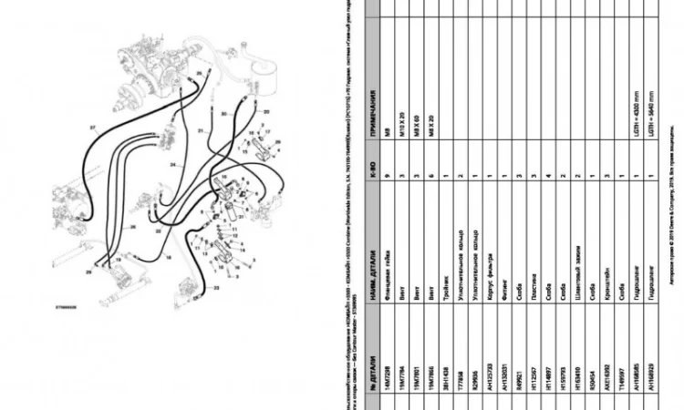 Книга каталог запчастей Джон Дир S550 STS - John Deere S550 STS на русском языке - фото № 2