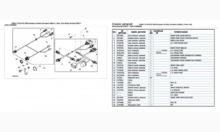 Каталог запчастей Джон Дир S560 - John Deere S560 на русском языке - фото № 2