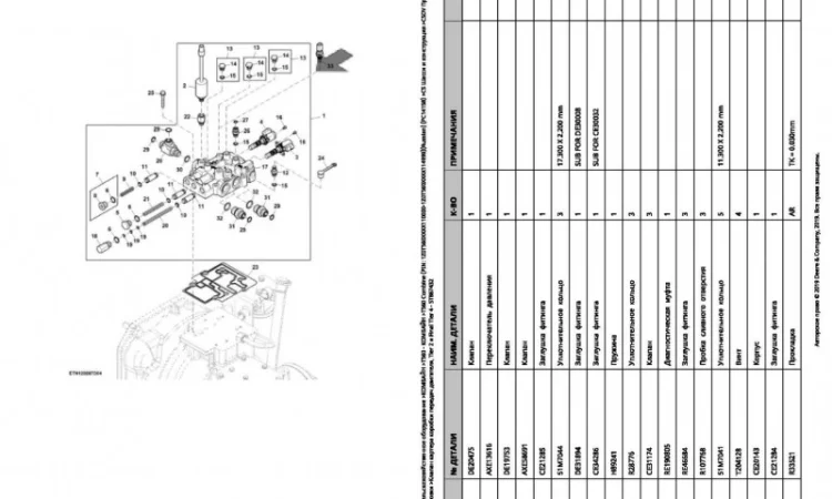 Каталог запчастей Джон Дир T560 - John Deere T560 на русском языке - фото № 2