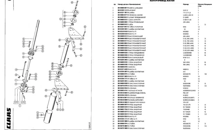 Каталог запчастей КЛААС Доминатор 88 - CLAAS Dominator 88 в виде книги на русском языке - фото № 2