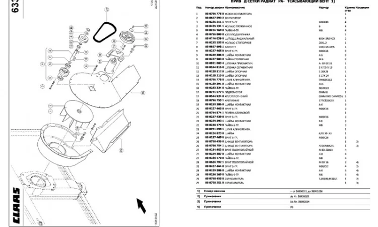 Каталог запчастей КЛААС Лексион 600 - CLAAS Lexion 600 в виде книги на русском языке - фото № 2