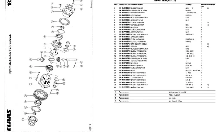 Каталог запчастей КЛААС Доминатор 118 - CLAAS Dominator 118 на русском языке в виде книги - фото № 2
