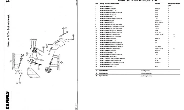 Каталог запчастей КЛААС Доминатор 76 - CLAAS Dominator 76 на русском языке в виде книги - фото № 2