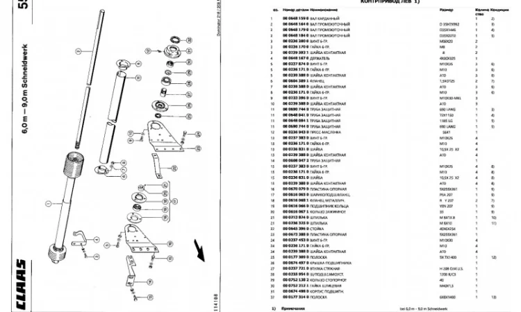 Каталог запчастей КЛААС Медион 340 - CLAAS Medion 340 на русском языке в печатном виде - фото № 2