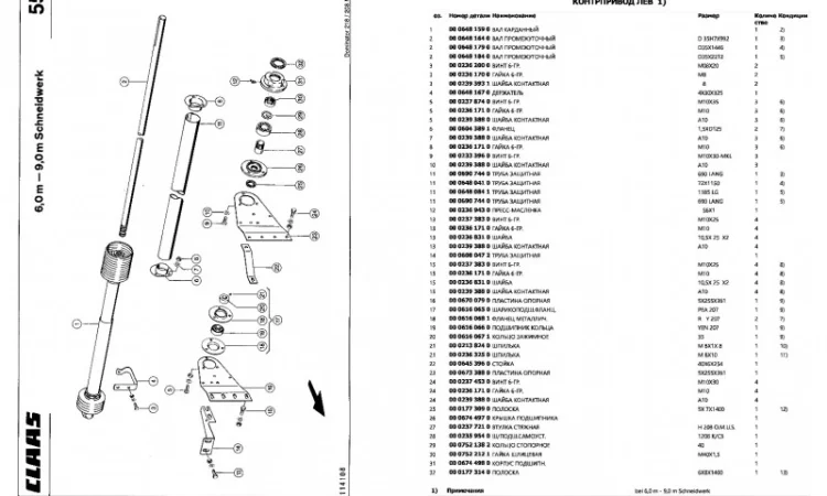 Каталог запчастей КЛААС МЕГА 208-CLAAS MEGA 208 в печатном виде на русском языке - фото № 2