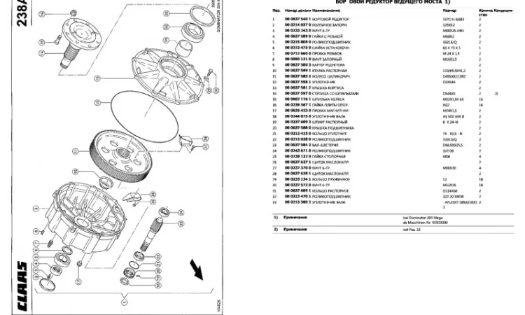 Каталог запчастей КЛААС МЕГА 204 - CLAAS MEGA 204 в виде книги на русском языке - фото № 2