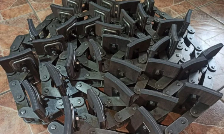 Скребковый транспортер элеватора колосового, зернового НИВА (Усиленная цепь на болтах) - фото № 6