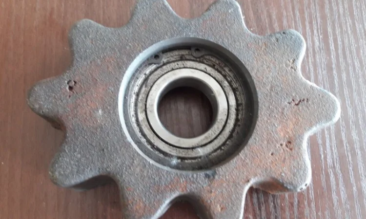 Звёздочка трясун в сборе с подшипником однорядной картофелекопалки - фото № 1