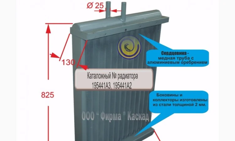 Радиатор масляный комбайна CASE 2188 - фото № 1