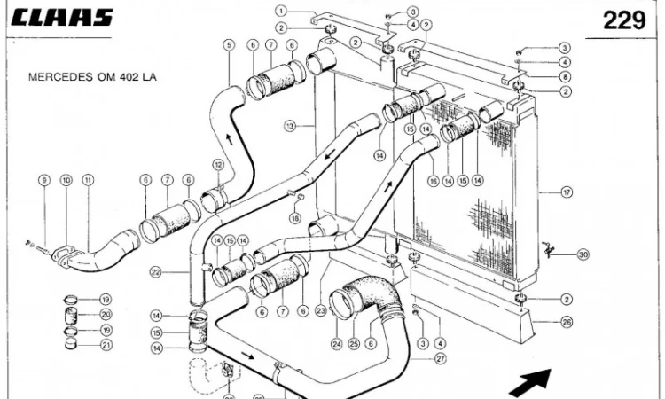 Интеркулер для комбайна Claas Jaguar 840 - фото № 3