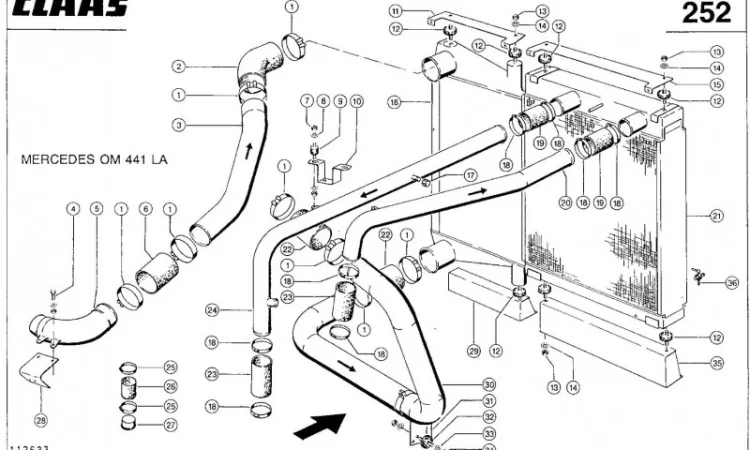 Интеркулер для комбайна Claas Jaguar 840 - фото № 4