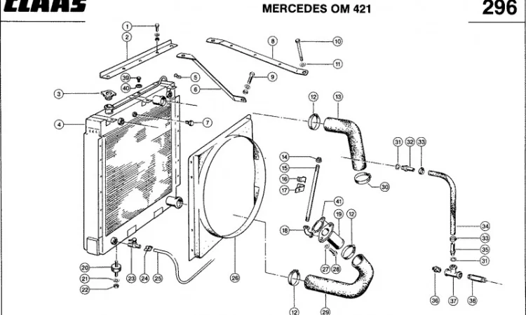 Радиатор водяной комбайна CLAAS DOMINATOR 106-108 - фото № 4