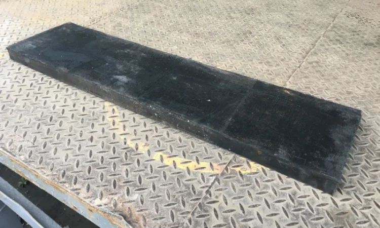 Плита резиновая для отвала 40х250х1000 усиленная - фото № 1