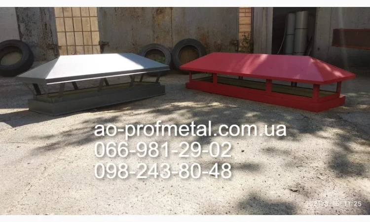 Зонт на трубу, Флюгарка на дымоход, Накрывка дымохода - фото № 1