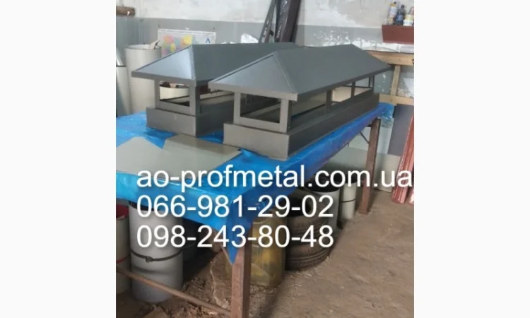 Зонт на трубу, Флюгарка на дымоход, Накрывка дымохода - фото № 6