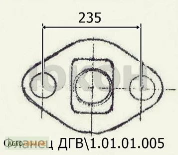 Фланец ДГВ 1.01.01.005 - плита задняя, пресс гранулятора Б6-ДГВ - фото № 1
