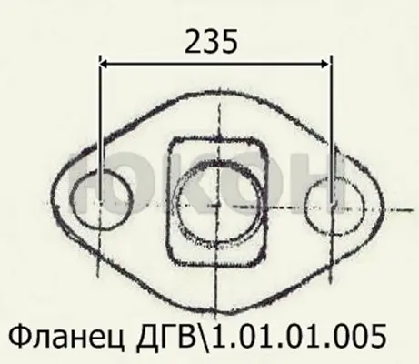 Фланец ДГВ 1.01.01.005 - фото № 1