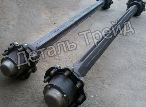 Ось со ступицами (в сборе) 2ПТС-4 - фото № 1