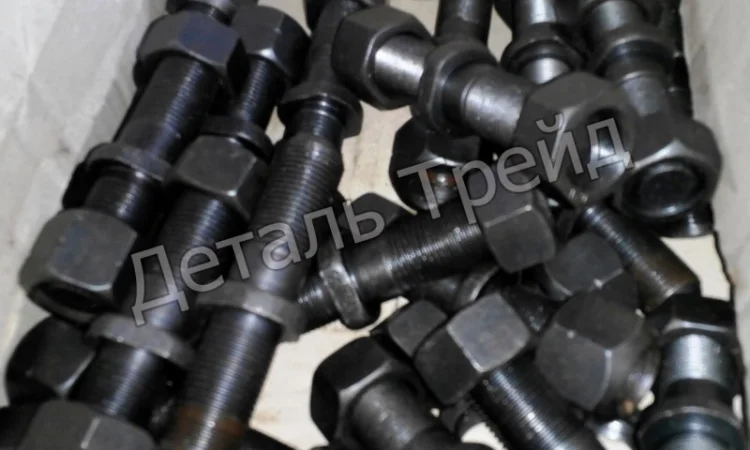 Шпилька и гайка ступицы 2ПТС-4 - фото № 1