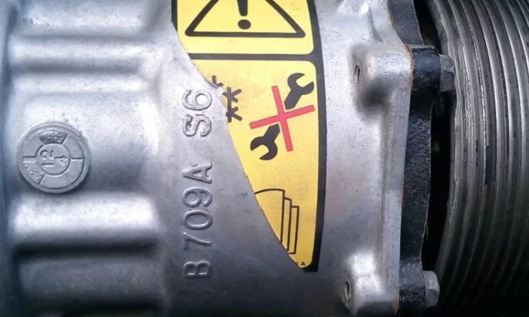 Компрессор кондиционера Case, New Holland 119mm. 8pv. (87300121, 87709773, 87300121) - фото № 2