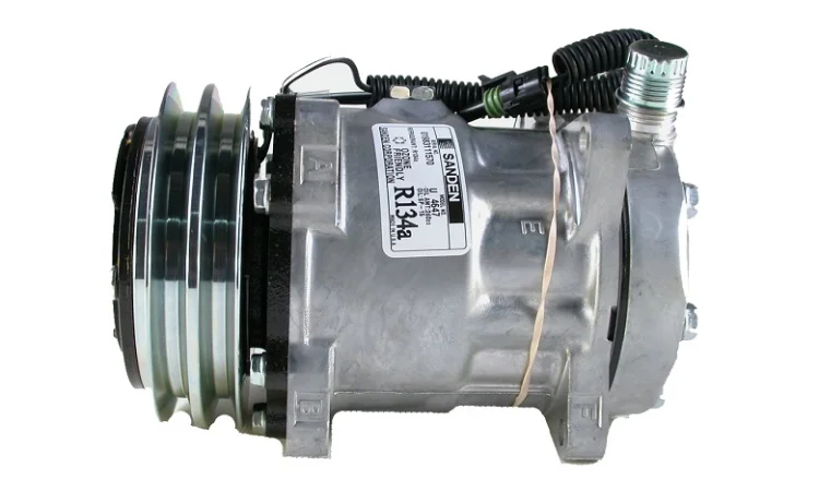 Компрессор кондиционера Case, New Holland, Claas 7h15 132mm. A2 (7863) - фото № 2