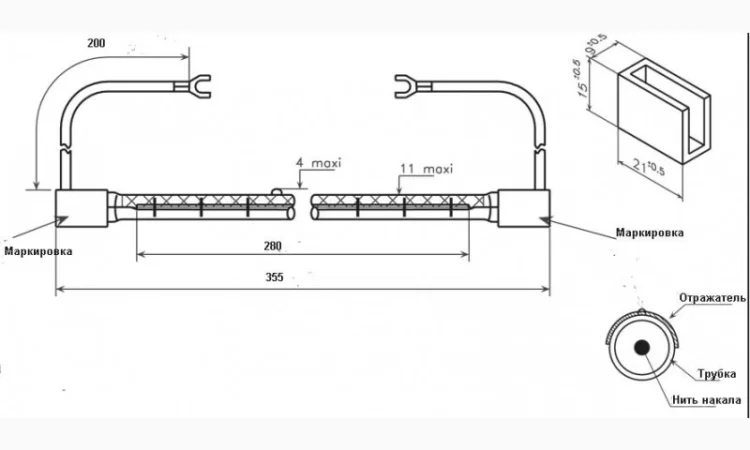 Инфракрасные галогенные лампы - мощный источник теплового нагрева - фото № 3