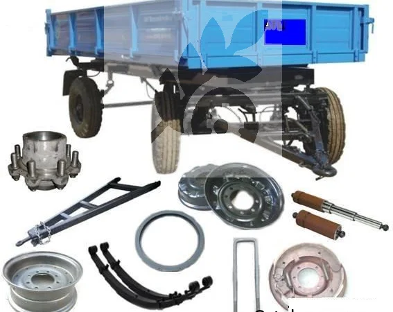 Запчастини для тракторних причепів та напівпричепів ПТС, НТС, НТГ та інші - фото № 1