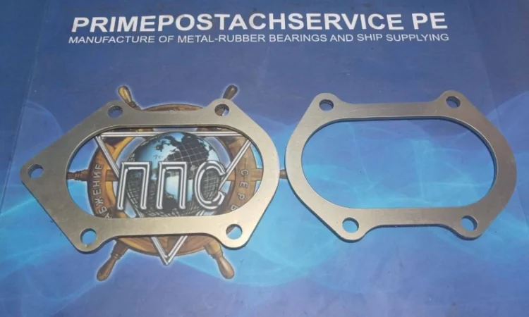 Прокладка вихлопного колектора до ДВЗ 1д6, 3д6, 1д12, 3д12, В-46, В-55 - фото № 2