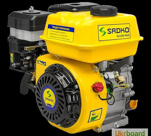 Двигатель бензиновый Sadko (Садко) GE-200 PRO (фильтр в масл. ванне). Оригинал. Гарантия - фото № 1