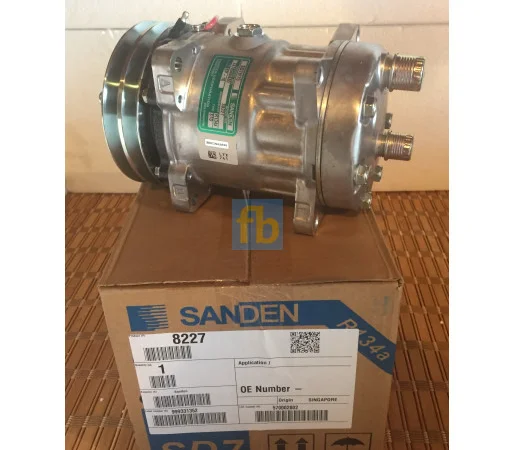 Компрессор SANDEN 7H15 SD 8227 Оригинал на NEW HOLLAND DEUTZ CLAAS CASE - фото № 3