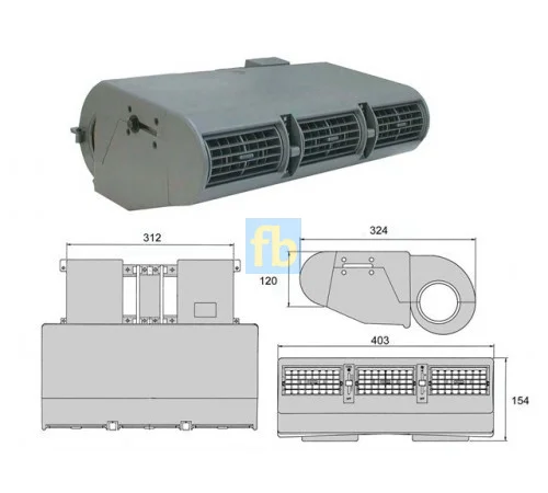 Испаритель для кондиционера.Запчасти для кондиционера на сельхоз технику - фото № 1
