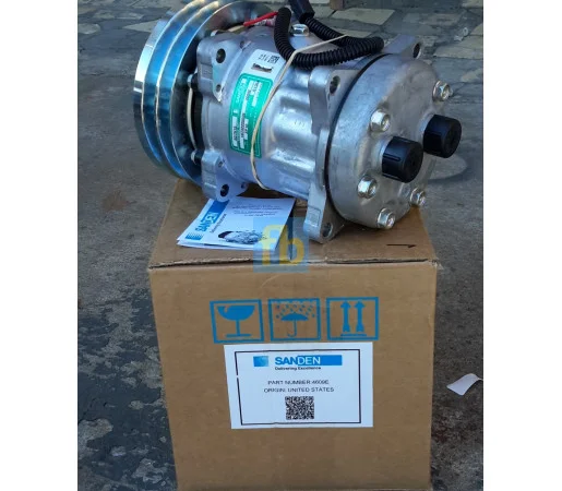 Компрессор SANDEN 7H15 SD 4609 Оригинал на NEW HOLLAND, CASE - фото № 2