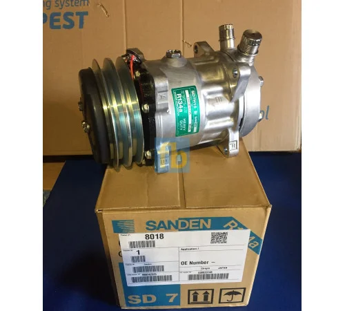 Компресор кондиціонера SD8018 New holland, deutz, fendt, jcb, massey ferguson - фото № 1
