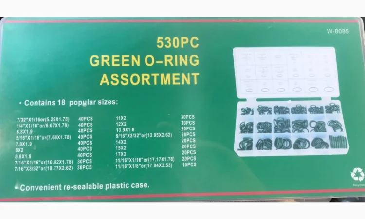 Набір ущільнювальних кілець HNBR 530 штук 18 видів - фото № 1