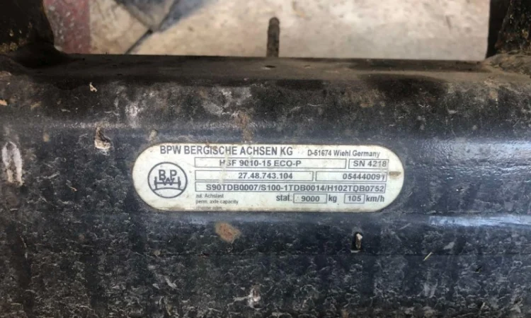 Осі BPW з німецького напівпричепу відмінний стан Комплектні - фото № 4