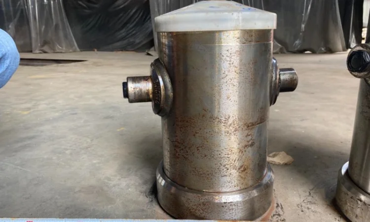 Гідроциліндр шток Binotto краще Hyva 5, 2m на полуприцеп прицеп самосвал гидроцилиндр - фото № 2