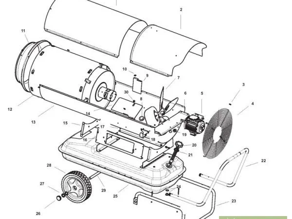 Узлы,  запчасти,  детали тепловых пушек - фото № 1