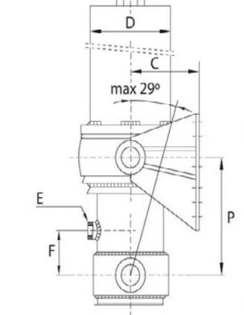 Гидроцилиндр 3-х штоковый, фронтальный с внешним кожухом (FC149-3-04270) - фото № 4
