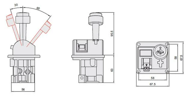 Пневматическая система управления джойстик Joystick TP Трехпозиционный - фото № 8