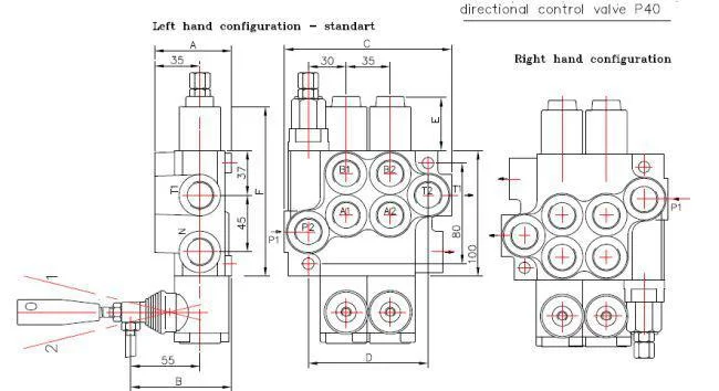 Моноблочный гидрораспределитель 4P40 Вadestnost (Болгария) - фото № 2